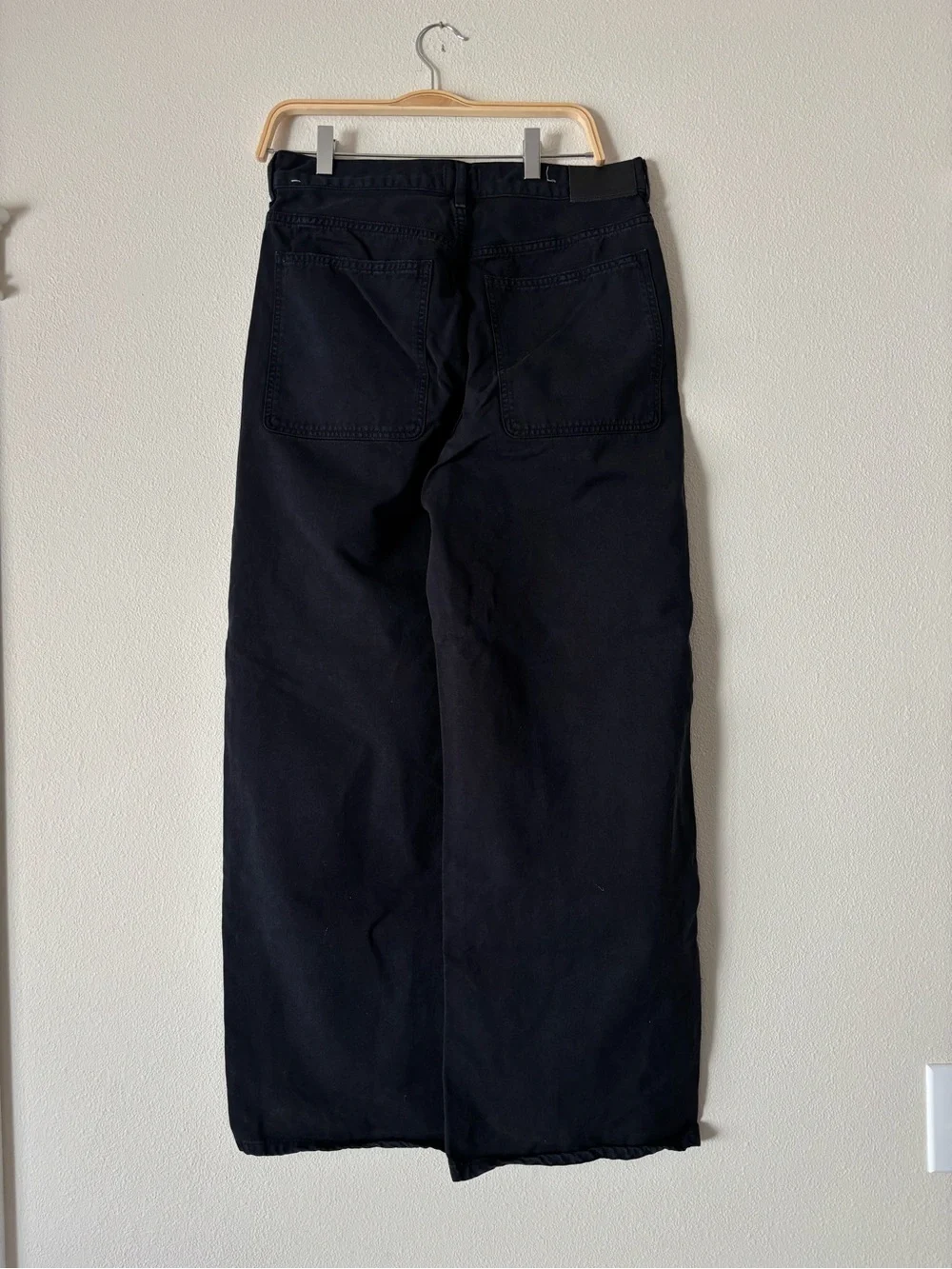 NEW Citizens Of Humanity Ayla Black High-Rise Wide Leg Cargo Utility Jeans 28